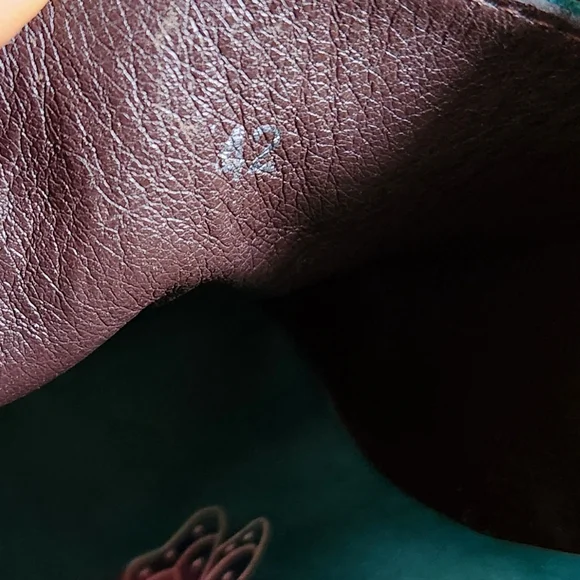 Socofy Vintage Floral Genuine Leather Colorful Shoes Aztec Boho Size 42 Us 11 - Picture 8 of 8